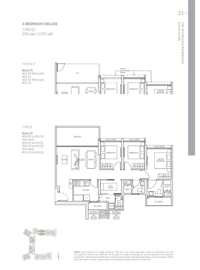The Woodleigh Residences 1 Bedroom Floor Plan 12